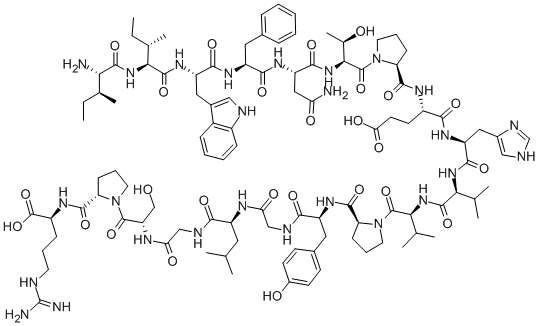 Structure of (PHE22)-BIG ENDOTHELIN-1 FRAGMENT (19-37) (HUMAN)