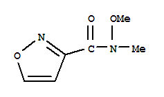 Structure of 3-Isoxazolecarboxamide,N-methoxy-N-methyl-
