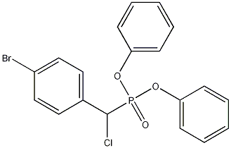 Structure of Diphenyl 4-Bromo-alpha-chlorobenzylphosphonate