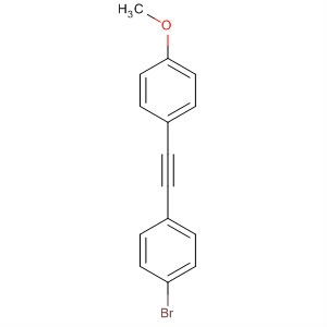 Benzene, 1-bromo-4-[(4-methoxyphenyl)ethynyl]-结构式