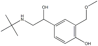 Structure of Levalbuterol Related Compound C (30 mg) (alpha-[{(1,1-Dimethylethyl)amino}methyl]-4-hydroxy-3-(methoxymethyl)-benzenemethanol)