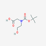 Glycine, N-[(1,1-dimethylethoxy)carbonyl]-N-(2-hydroxyethyl)-结构式