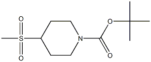 Structure of 1-Piperidinecarboxylic acid, 4-(methylsulfonyl)-, 1,1-dimethylethyl ester