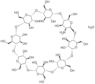 3A-氨基-3A-脱氧-(2AS,3AS)-Γ-环糊精水合物结构式