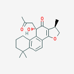 Structure of (1R,10S)-10-hydroxy-1,6,6-trimethyl-10-(2-oxopropyl)-1,6,7,8,9,10-hexahydrophenanthro[1,2-b]furan-11(2H)-one