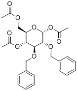 Structure of 1,4,6-TRI-O-ACETYL-2,3-DI-O-BENZYL-ALPHA-D-GLUCOPYRANOSE