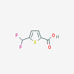 5-(difluoromethyl)-2-thiophenecarboxylic Acid结构式