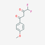 Structure of 4,4-difluoro-1-(4-methoxyphenyl)-1,3-butanedione