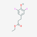 Structure of Ethyl 3-(4-hydroxy-3,5-diiodophenyl)propanoate