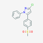 Structure of 3-Chloro-5-[4-(methylsulfonyl)phenyl]-1-phenyl-1H-pyrazole
