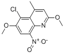 5-CHLORO-2,6-DIMETHOXY-4-METHYL-8-NITROQUINOLINE结构式