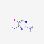 2,4-Diamino-5-Iodo-6-Methylpyrimidine结构式