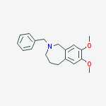 Structure of N-BENZYL-7,8-DIMETHOXY-2,3,4,5-TETRAHYDRO-2-BENZAZEPINE