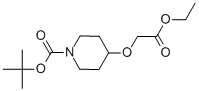 Structure of 1-BOC-4-ETHOXYCARBONYLMETHOXYPIPERIDINE