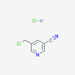3-Pyridinecarbonitrile, 5-(chloromethyl)-, monohydrochloride结构式