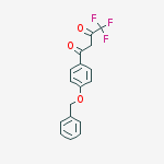 1,3-Butanedione, 4,4,4-trifluoro-1-[4-(phenylmethoxy)phenyl]-结构式
