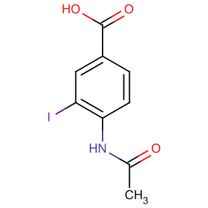 Benzoic acid, 4-(acetylamino)-3-iodo-结构式