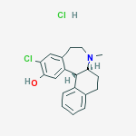 5H-BENZO(d)NAPHTH(2,1-B)AZEPIN-12-OL, 11-CHLORO-6,6A,7,8,9,13b-HEXAHYDRO-7-METHYL-, HYDROCHLORIDE, (6as,13br)-结构式