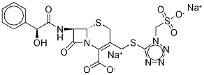 Structure of (6R,7R)-7-[[(2R)-2-Hydroxy-2-phenylacetyl]aMino]-8-oxo-3-[[[1-(sulfoMethyl)-1H-tetrazol-5-yl]thio]Methyl]-5-thia-1-azabicyclo[4.2.0]oct-2-ene-2-carboxylic Acid DisodiuM Salt