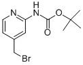 2-BOC-氨基-4-溴甲基吡啶结构式