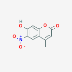 Structure of 7-hydroxy-4-methyl-6-nitro-2H-chromen-2-one