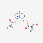 Structure of [7-[(e)-2-methylbut-2-enoyl]oxy-4-oxido-2,3,5,6,7,8-hexahydro-1h-pyrrolizin-4-ium-1-yl]methyl (e)-2-(hydroxymethyl)but-2-enoate