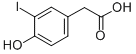 Structure of 2-(4-HYDROXY-3-IODOPHENYL)ACETIC ACID