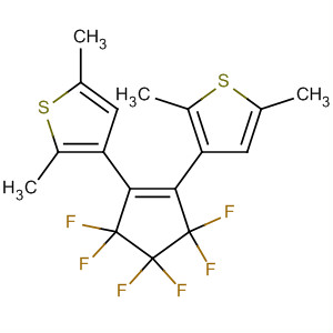 Thiophene,3,3'-(3,3,4,4,5,5-hexafluoro-1-cyclopentene-1,2-diyl)bis[2,5-dimethyl-结构式