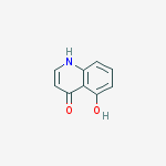 Structure of 4(1H)-Quinolinone, 5-hydroxy-