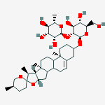 Structure of (25R)-3β-(2-O-α-L-Rhamnopyranosyl-β-D-glucopyranosyloxy)spirosta-5-ene