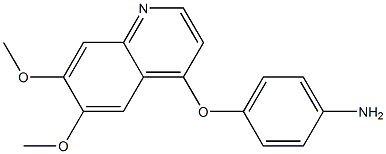 Structure of 4-[(6,7-dimethoxy-4-quinolinyl)oxy]-Benzenamine