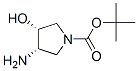 叔-丁基 (3S,4R)-3-氨基-4-羟基吡咯烷-1-甲酸基酯结构式