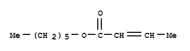Structure of Hexyl crotonate