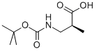 Structure of (S)-3-(BOC-AMINO)-2-METHYLPROPIONIC ACID