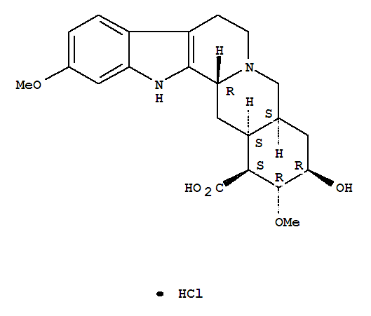 Structure of RESERPIC ACID HCL(RG)