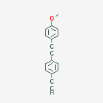 Structure of 1-Ethynyl-4-((4-methoxyphenyl)ethynyl)benzene