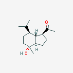 Structure of 1-[[(1S,3aα,7aβ)-Octahydro-4β-hydroxy-4-methyl-7β-isopropyl-1H-inden]-1-yl]ethanone