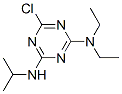 Structure of 2-(N,N-diethylamino)-4-(-N-isopropylamino)-6-chloro-1,3,5-triazine