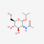 Structure of 1-Methylethyl 2-(acetylamino)-2-deoxy-alpha-D-glucopyranoside