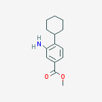METHYL 3-AMINO-4-CYCLOHEXYLBENZOATE结构式