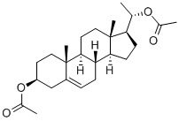 5-PREGNEN-3-BETA, 20-ALPHA-DIOL DIACETATE结构式