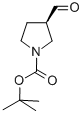 (3R)-3-甲酰基-1-吡咯烷甲酸叔丁酯结构式