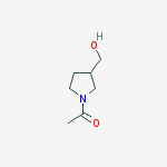 Structure of 1-[3-(HYDROXYMETHYL)PYRROLIDIN-1-YL]ETHAN-1-ONE