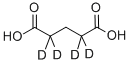 GLUTARIC ACID (2,2,4,4-D4)结构式