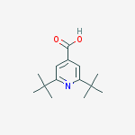 Structure of 4-Pyridinecarboxylic acid, 2,6-bis(1,1-dimethylethyl)-