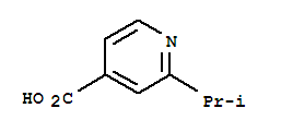 Structure of 4-PYRIDINECARBOXYLIC ACID 2-(ISOPROPYL)-