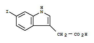 Structure of 1H-Indole-3-aceticacid, 6-iodo-