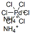 Structure of Ammonium hexachloropalladate(IV)