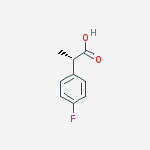 (2S)-2-(4-Fluorophenyl)propanoic acid结构式
