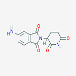 Structure of 1H-Isoindole-1,3(2H)-dione, 5-amino-2-(2,6-dioxo-3-piperidinyl)-